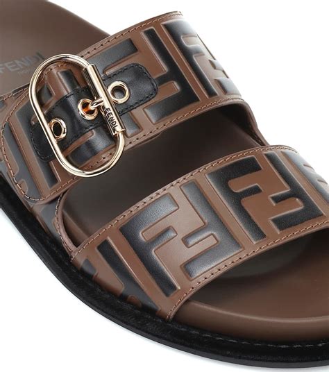 fendi sandals leather|fendi birkenstock style sandals.